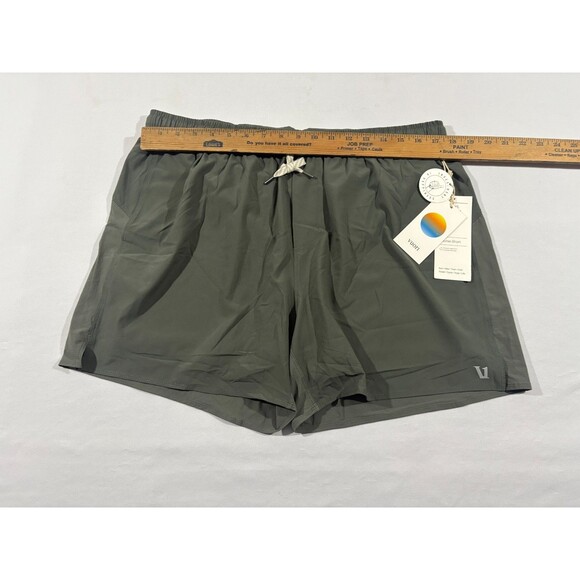 Vuori Course Run Shorts Men Dusty Pine Performance 5" Stretch Wicking Sz 2XL NWT - Picture 3 of 7